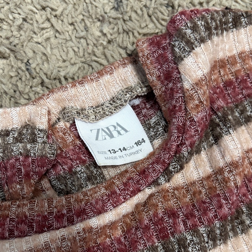 Zara Multicolor Ribbed Knit Jumpsuit - Picture 2 of 5
